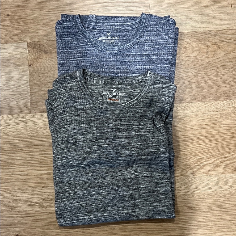 American Eagle Outfitters Blue and Gray Sweaters